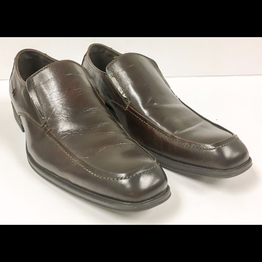 Atelier Noir Rudsak Burgundy Leather Loafers Shoes